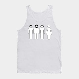 Flight of the Conchords inspired - Too many d***s on the dance floor Tank Top